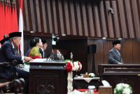 Presiden Prabowo menyampaikan pidato RAPBN 2026 dengan target APBN sehat tanpa defisit. (Dok. Tim Media Prabowo)